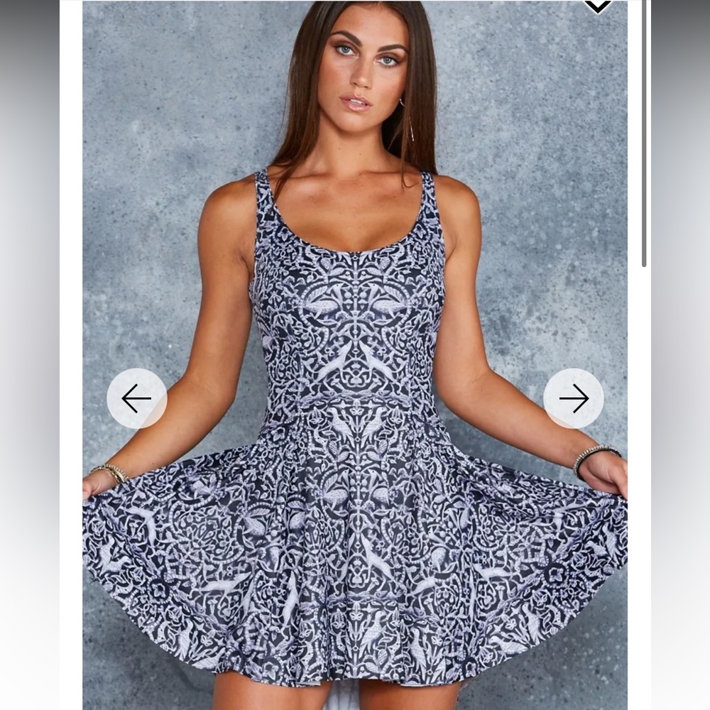SPANISH CARVING EVIL SKATER DRESS - LIMITED SizeXS